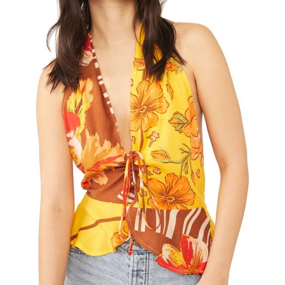 1 hour sale 🎉Free People, Hot Tropics Tank - Picture 2 of 7